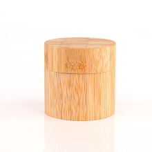 2oz 60ml  eco friendly bamboo glass cosmetic container and packaging with bamboo lid